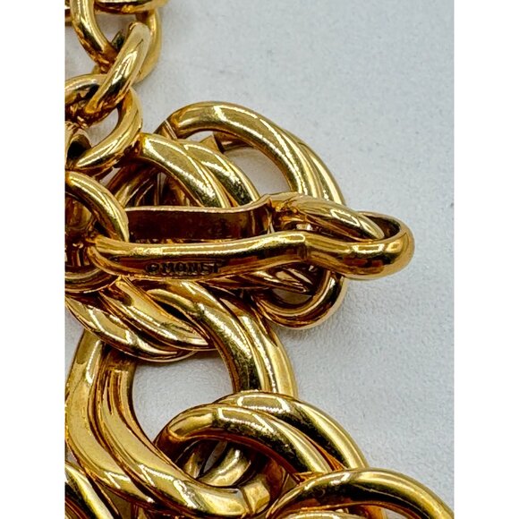 Napier Gold Tone Chunky Necklace Vintage - Picture 5 of 5